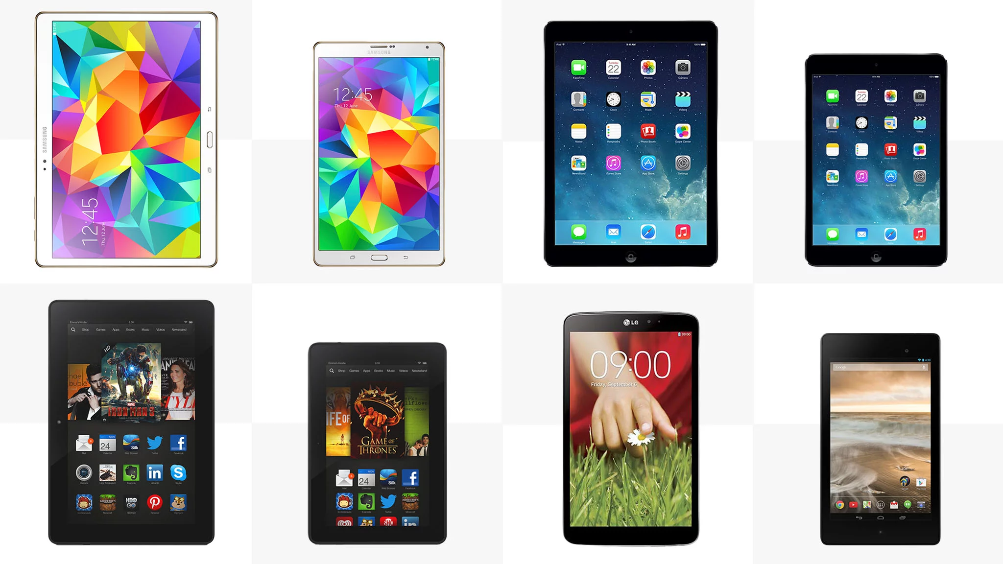 Gizmag compares the best high-end tablets that you can buy today