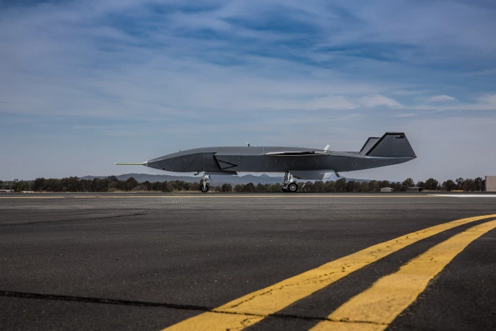Loyal Wingman during its taxi ground test
