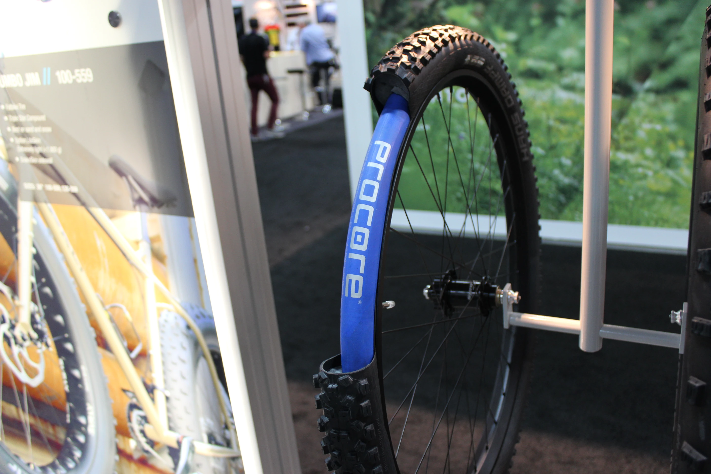 A cut-away view of a Procore-equipped tubeless tire