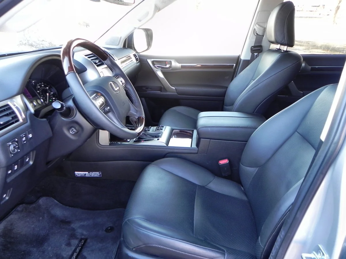 Front seating in the GX 460 is plush and accommodating