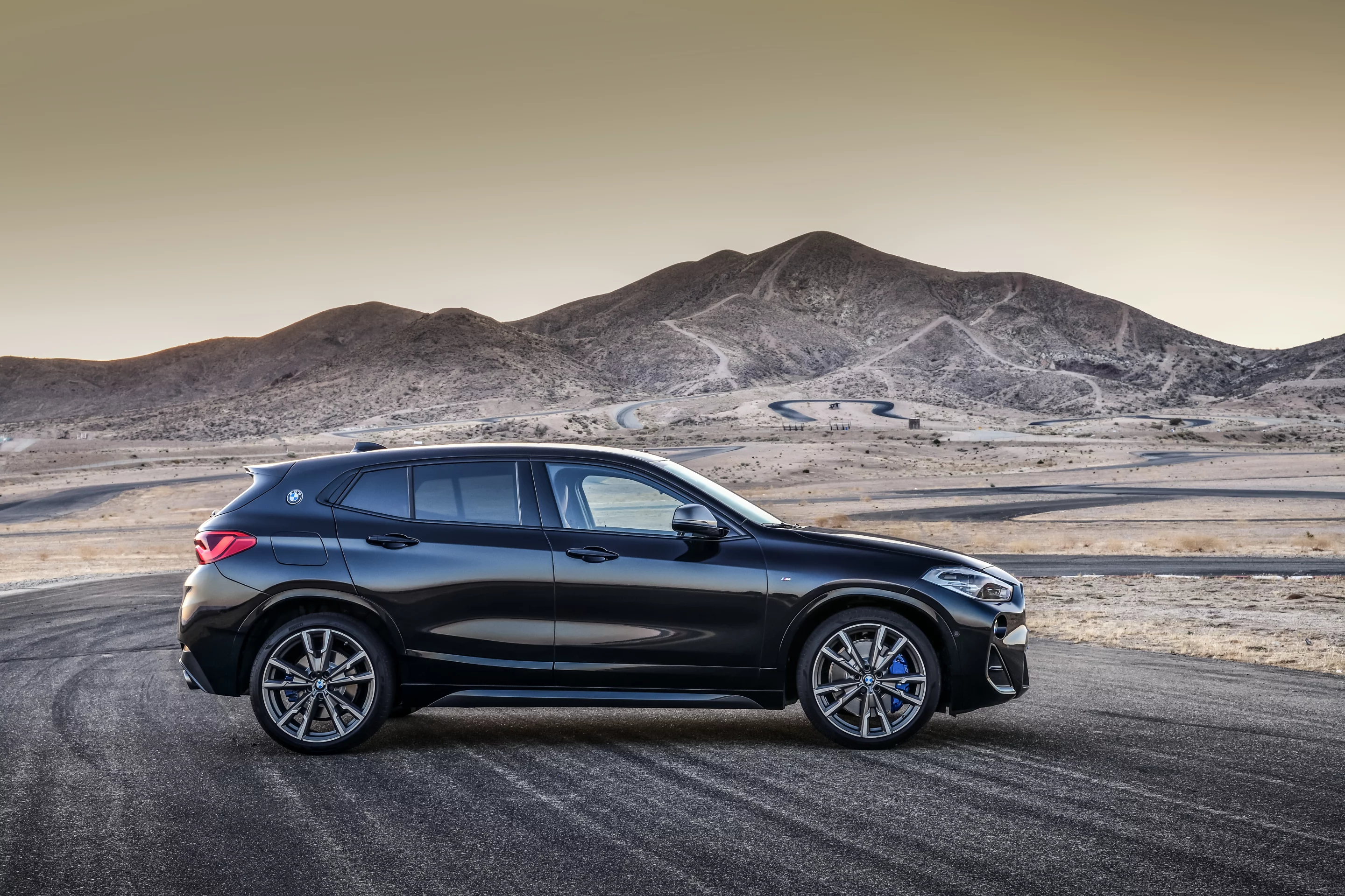 A full color heads up display is an optional extra inside the BMW X2 M35i