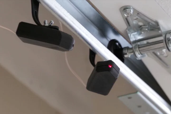 Park-a-Dot works with existing garage door safety systems