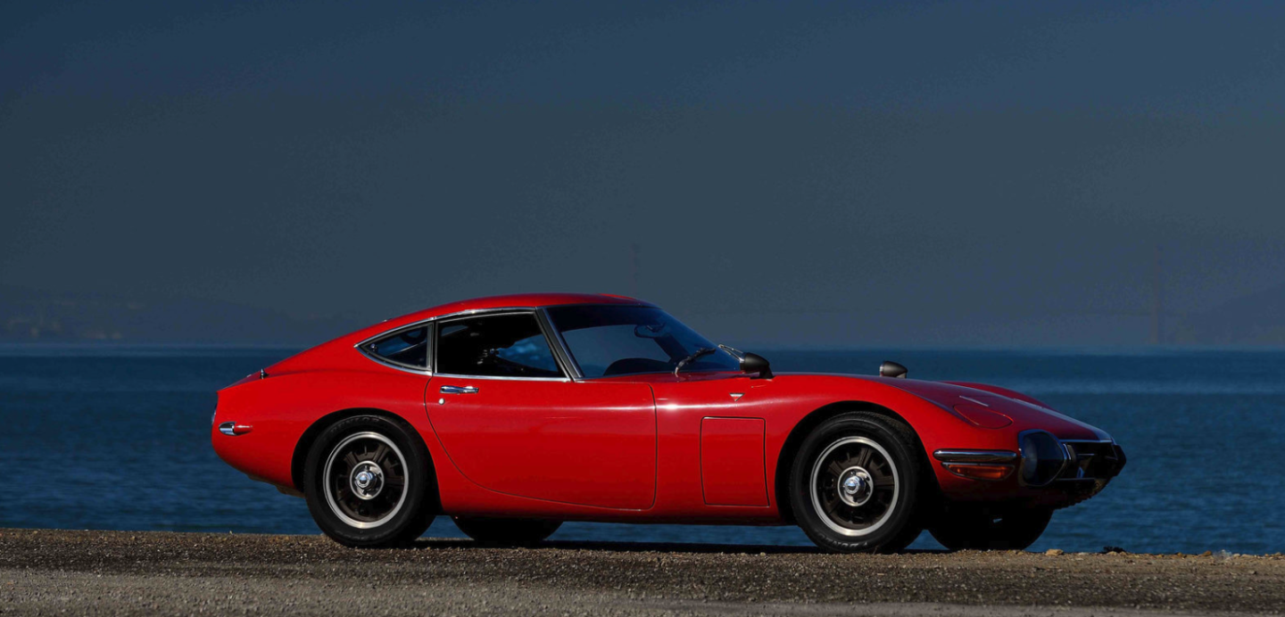 This 1967 Toyota 2000GT was sold by Mecum for $750,000 in 2017 at Indianapolis. The car had been to auction twice previously at Kissimmee 2017 (high bid $725,000) and Monterey, 2016 (high bid $700,000)