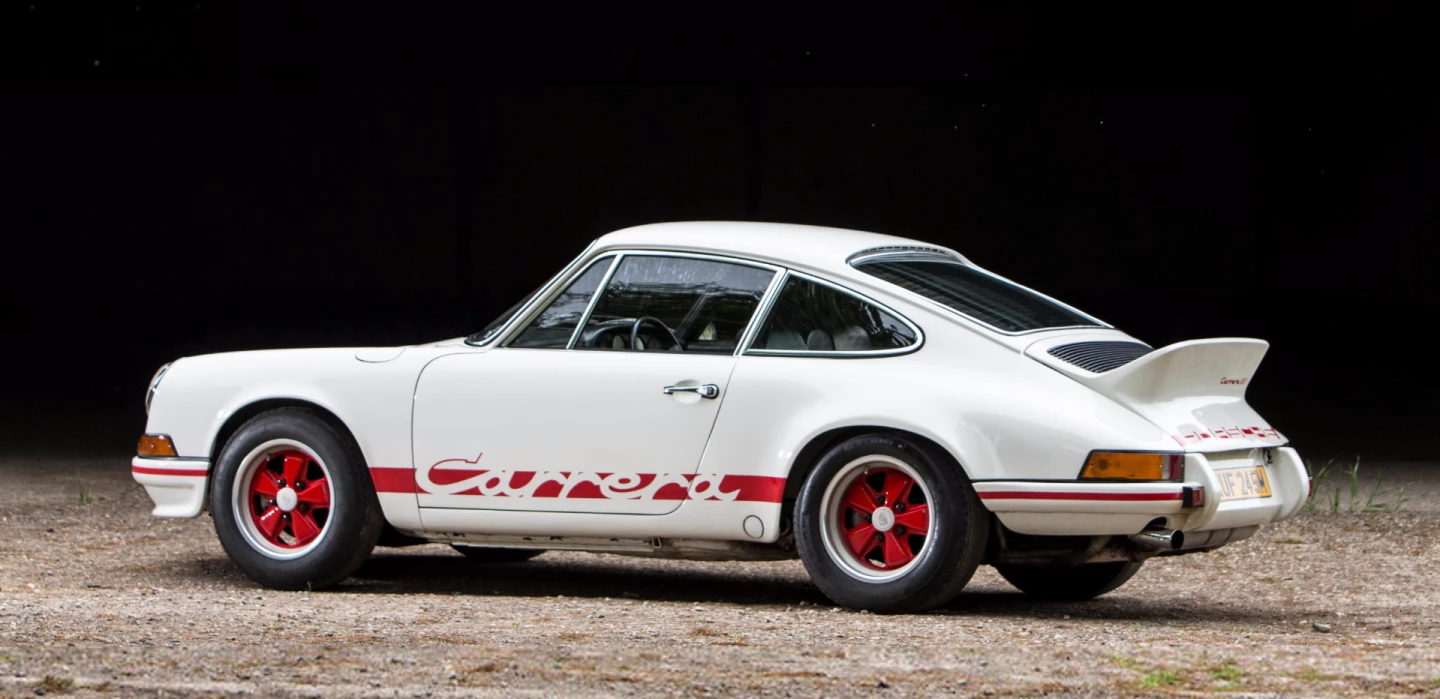 A pristine example of one of Porsche's finest models, this 1973 Porsche 911 RS Lightweightwas restored to original specification some 17 years ago, had a complete engine rebuild 10 years ago, and the only variation from "as new" is the inclusion of rare RS Safari seats, as originally fitted to the factory rally cars. Auction description
