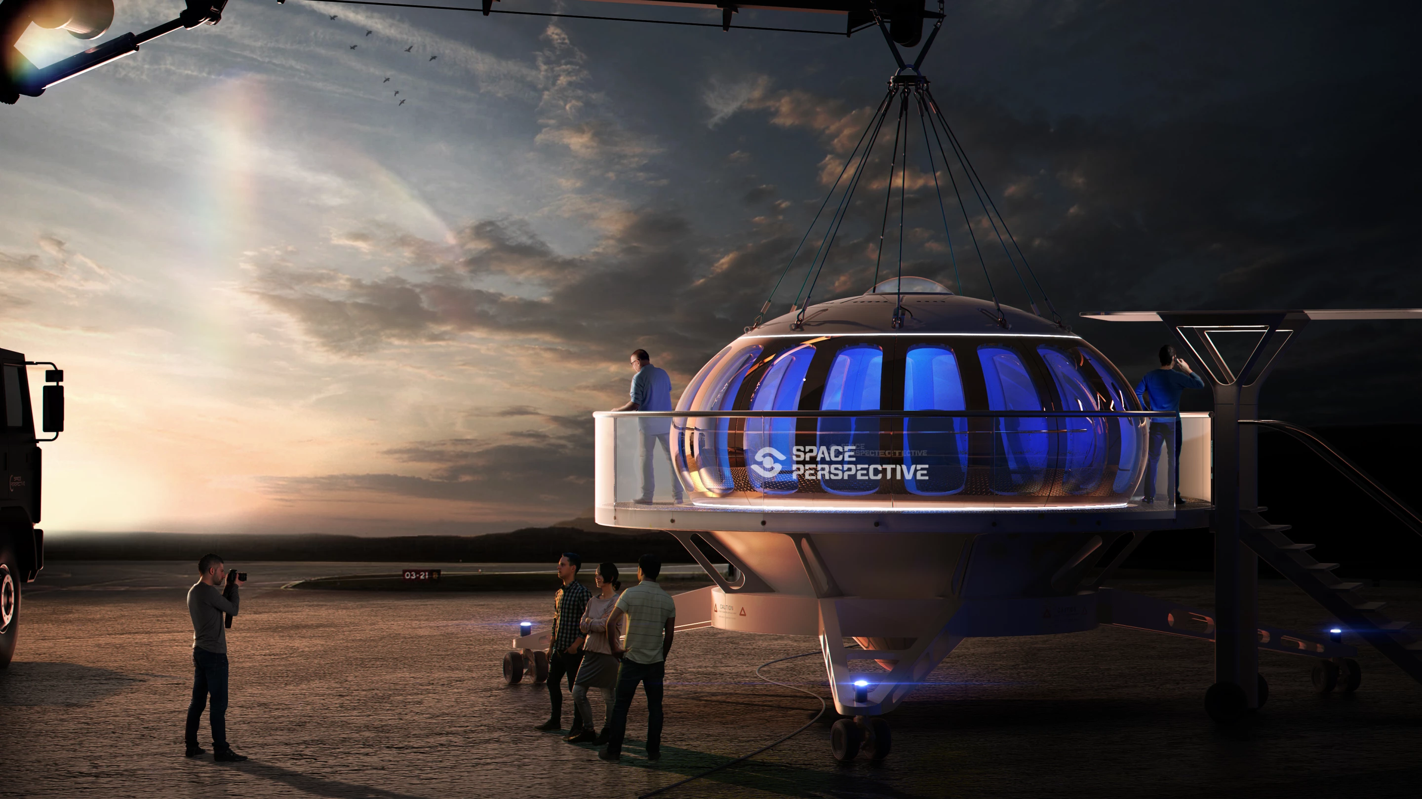 A luxury space travel experience, set to launch in late 2024
