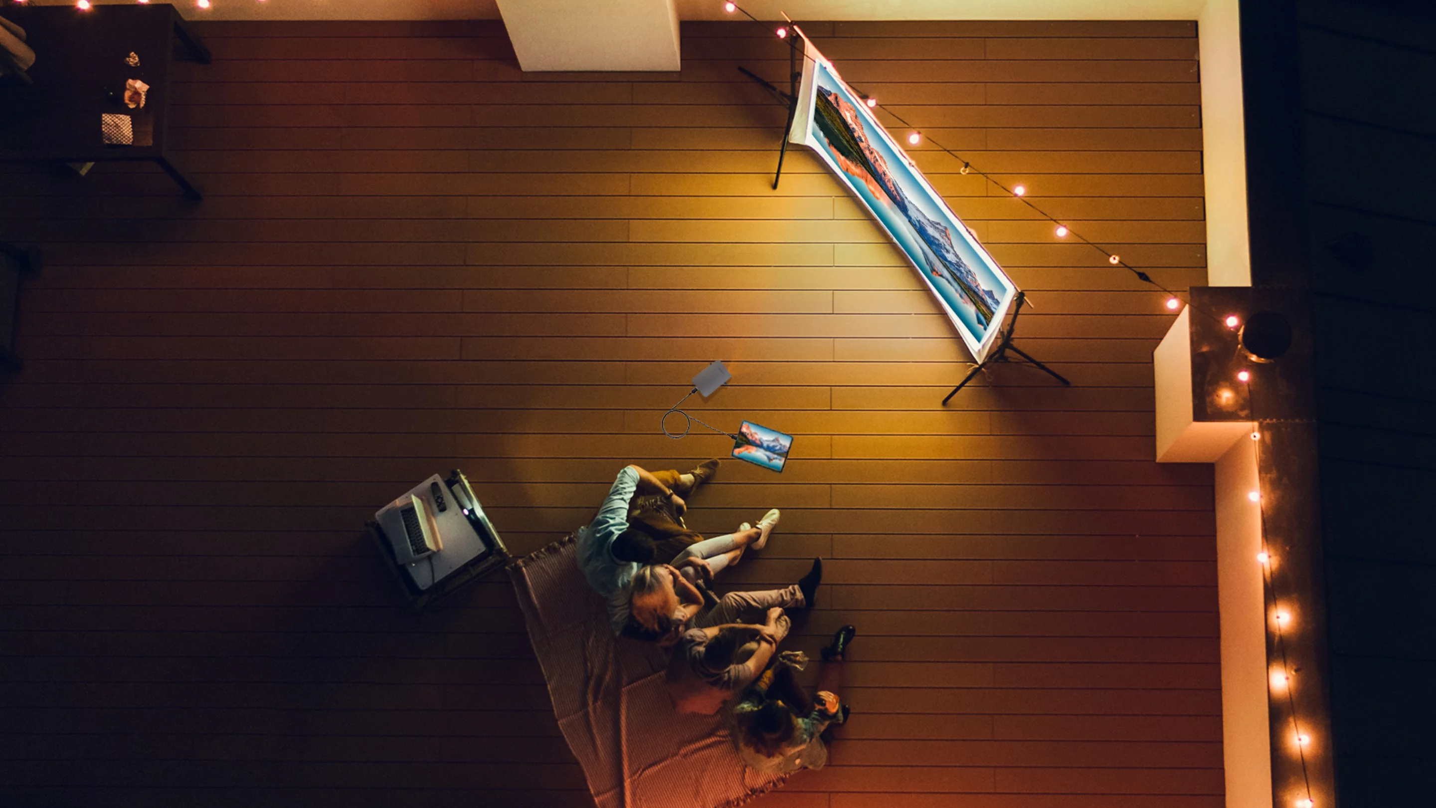 The GoPix 1 pocket projector can manage up to 75 diagonal inches of viewing entertainment provided by a cabled connection to a mobile device such as a smartphone or tablet