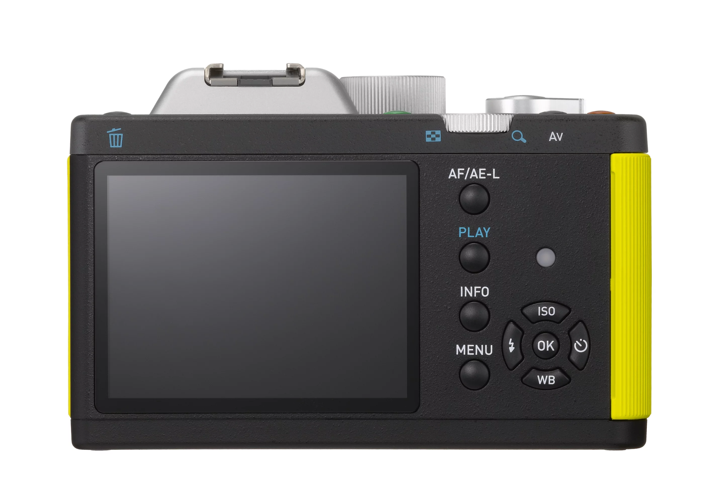 The new K-01 has dispensed with the optical viewfinder in favor of just a 3-inch, 921,000 dot LCD display with a 170 degree viewing angle