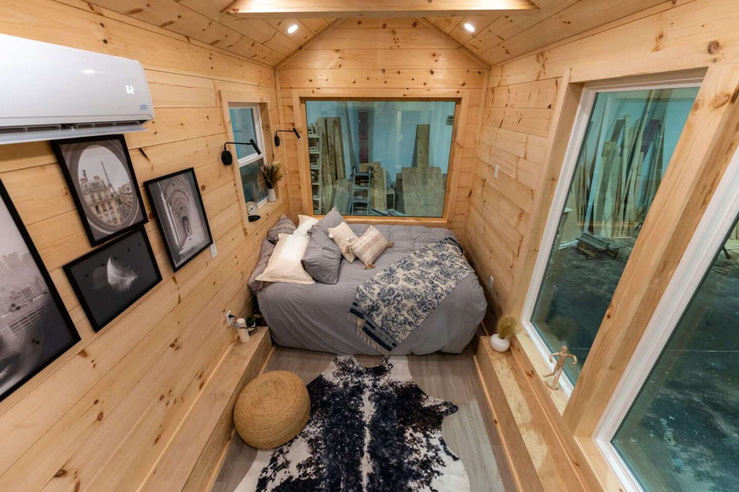 The Kemi's living area contains a bed but no sofa, though you could probably fit some seating in there too