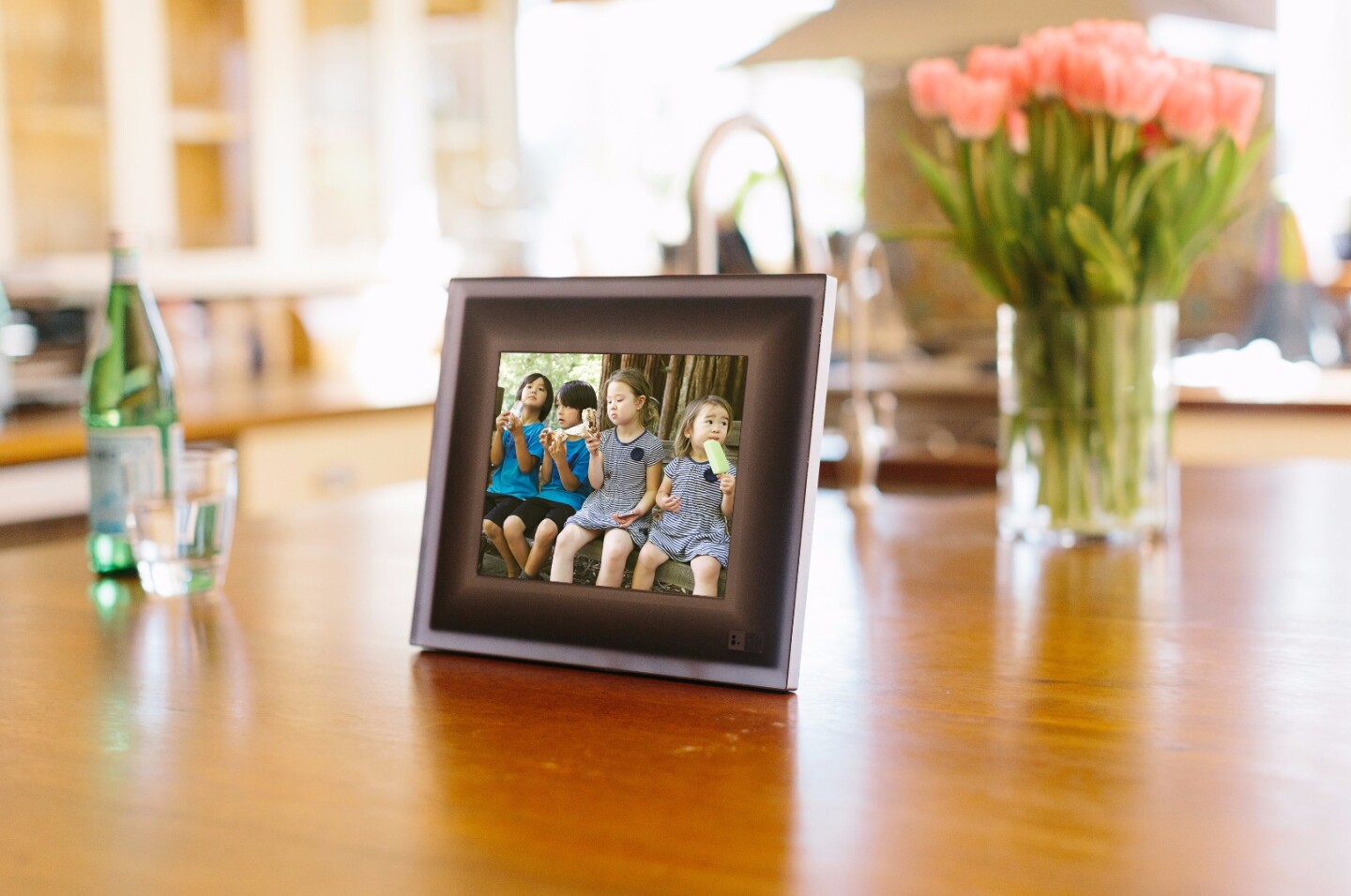 Smart photo frame censors and shows your pictures
