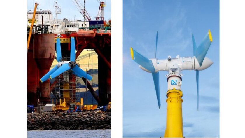The 1MW AK1000 tidal turbine recently unveiled at Invergordon in Scotland