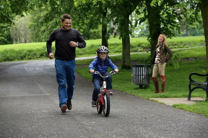 The Jyrobike is claimed to be able to teach a child to ride a two-wheeler within one afternoon