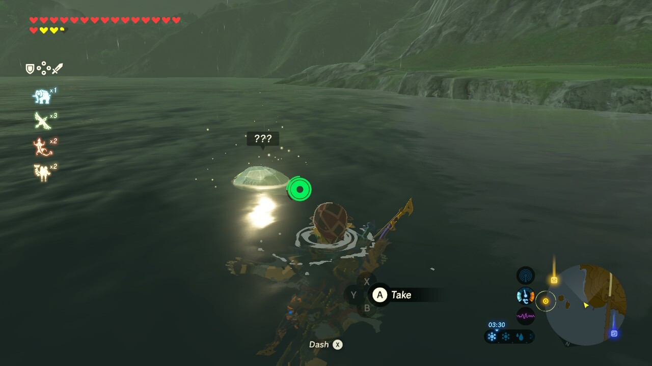 Farosh's Scale floating in the water
