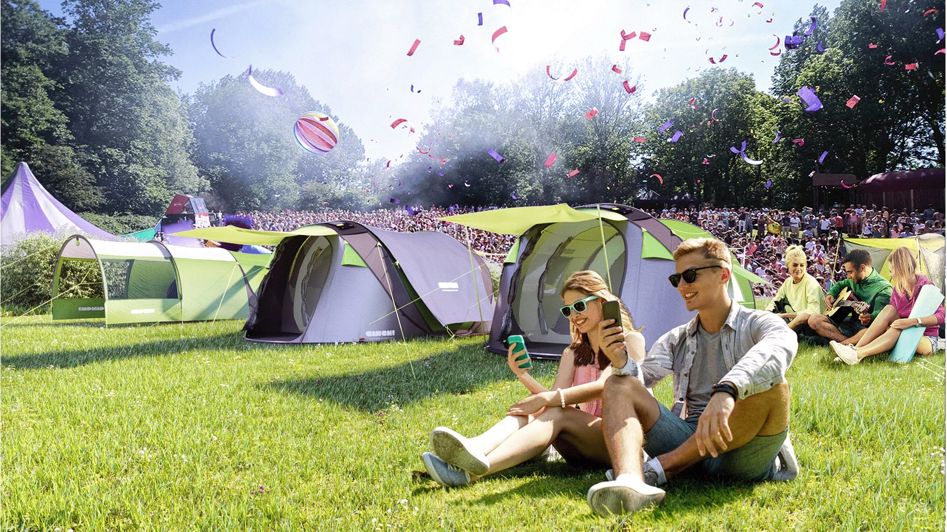 Like the rest of the Cinch tents, the Cinch Hub can be loaded with a solar panel and battery pack to keep modern campers connected