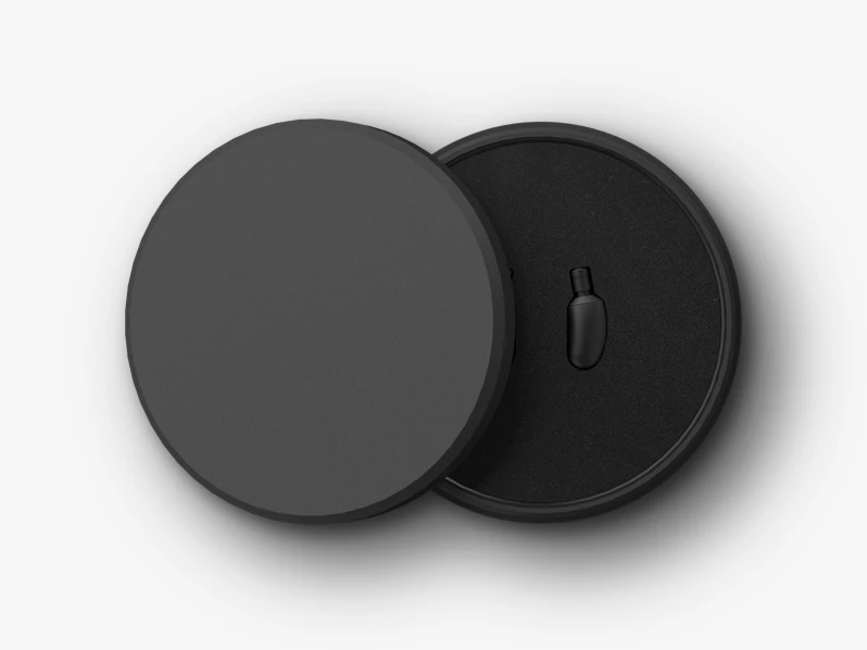 Some of the beautifully designed packaging that your q-Jays arrive in, and a handy on-the-go storage container
