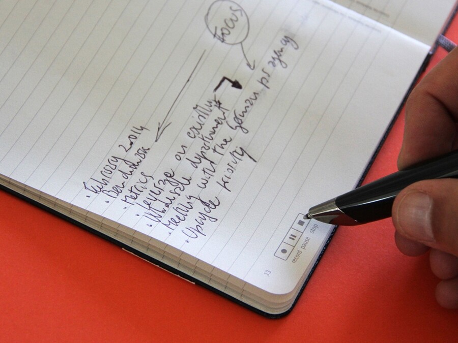 On-page icons can be used to trigger specific actions, such as audio recording