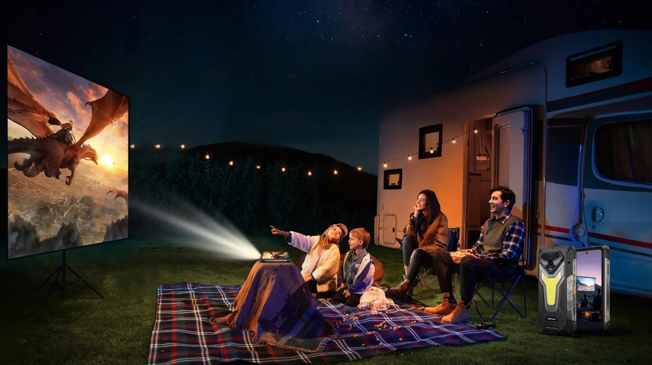 The Ulefone Armor 34 Pro rugged smartphone packs in a lot of useful tools, including an industry-leading pico projector