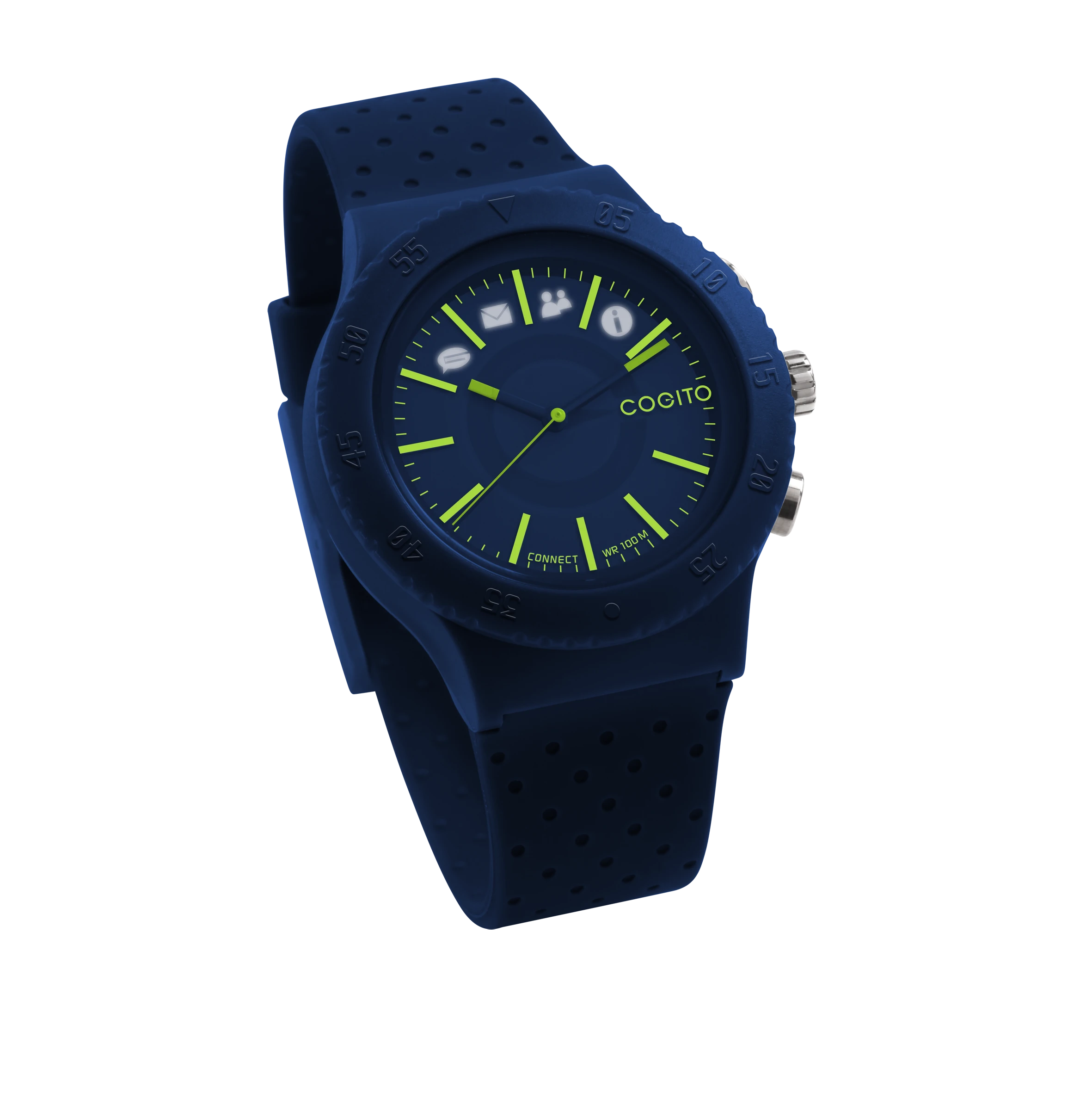 Like the company's Cookoo model, wearers can also use the watch to remotely fire the shutter on the paired smartphone's camera, control music playback and locate a mislaid phone