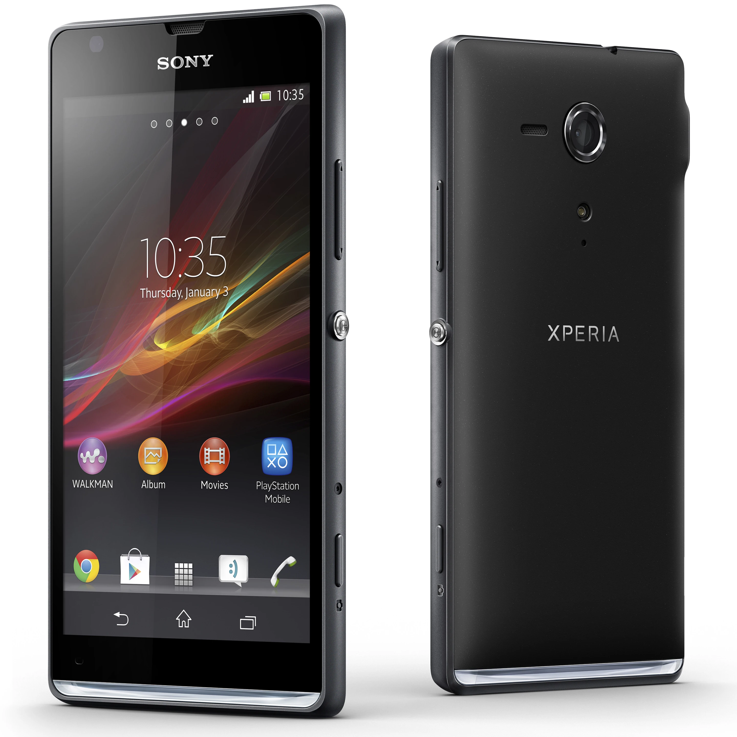 The Xperia SP in black