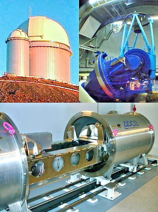 The HARPS spectrograph and the 3.6-meter (11.8-ft) telescope at La Silla (Photo: ESO)