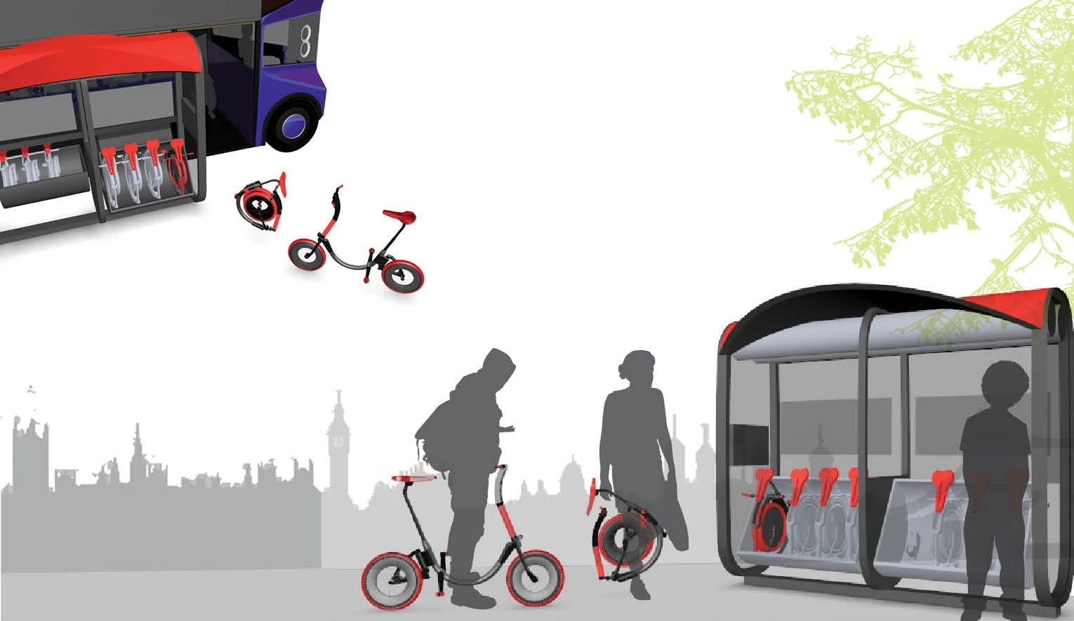 The e-bike is part of a wider Conscious Commuter proposal, looking to help shape the future of sustainable commuting