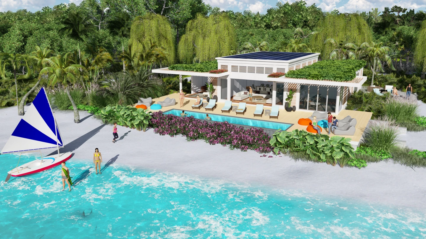 Silent will include land-based amenities and lodging, too