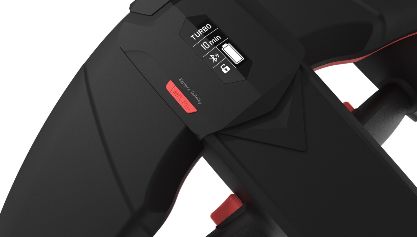 The Seabow features an OLED control panel display