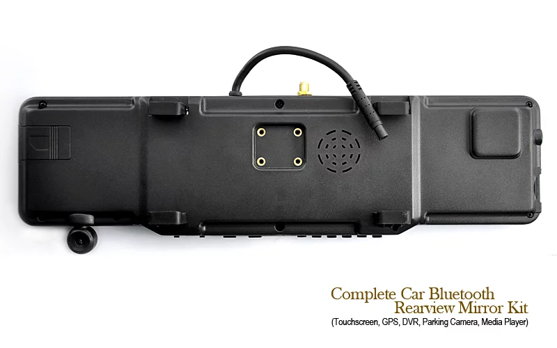 Complete Car Bluetooth Rearview Mirror Kit rear