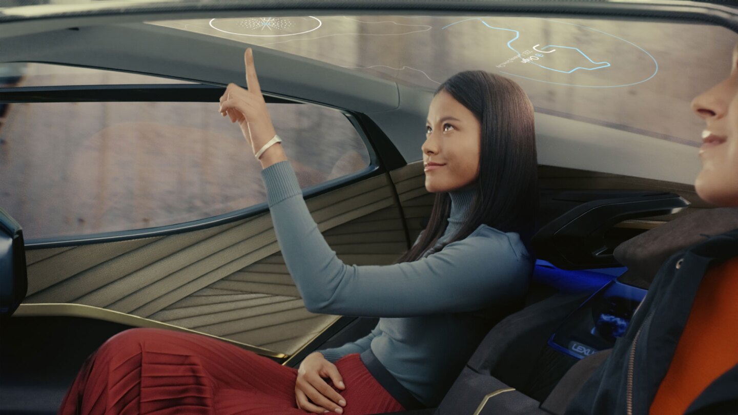 The LF-30 is loaded with burgeoning technologies like automotive AI, augmented reality and gesture control