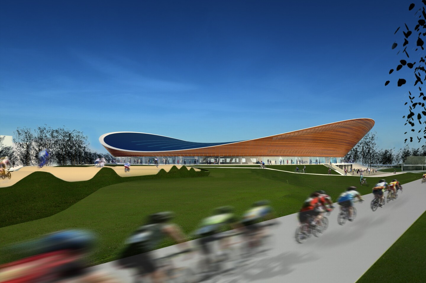The legacy velodrome will become part of the Lee Valley VeloPark incorporating a road cycle circuit, mountain bike course, cafe, bike hire and cycle workshop facility