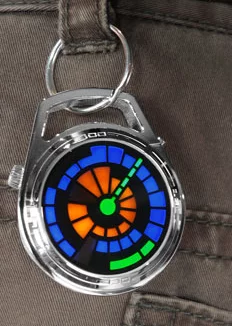 The Kisai Round Trip Pocket Watch from Tokyoflash says it's 10:36
