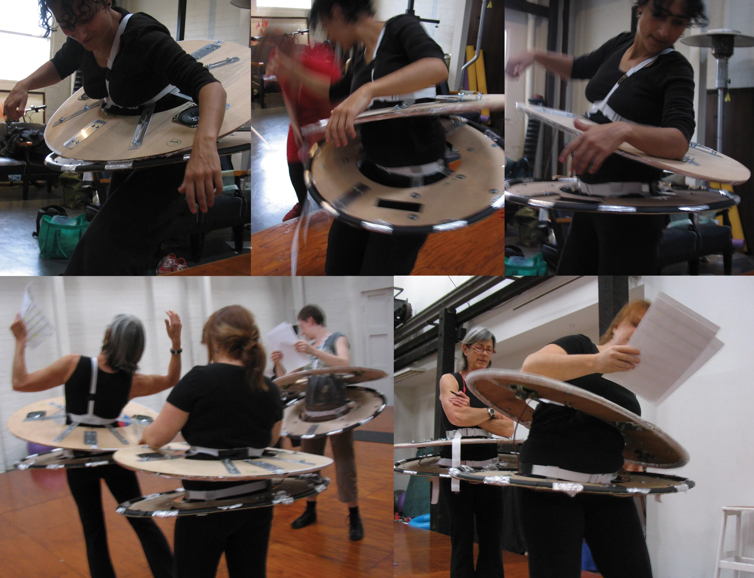 The hipDiskettes learning to play a piece of music (Photo: D Wilde)