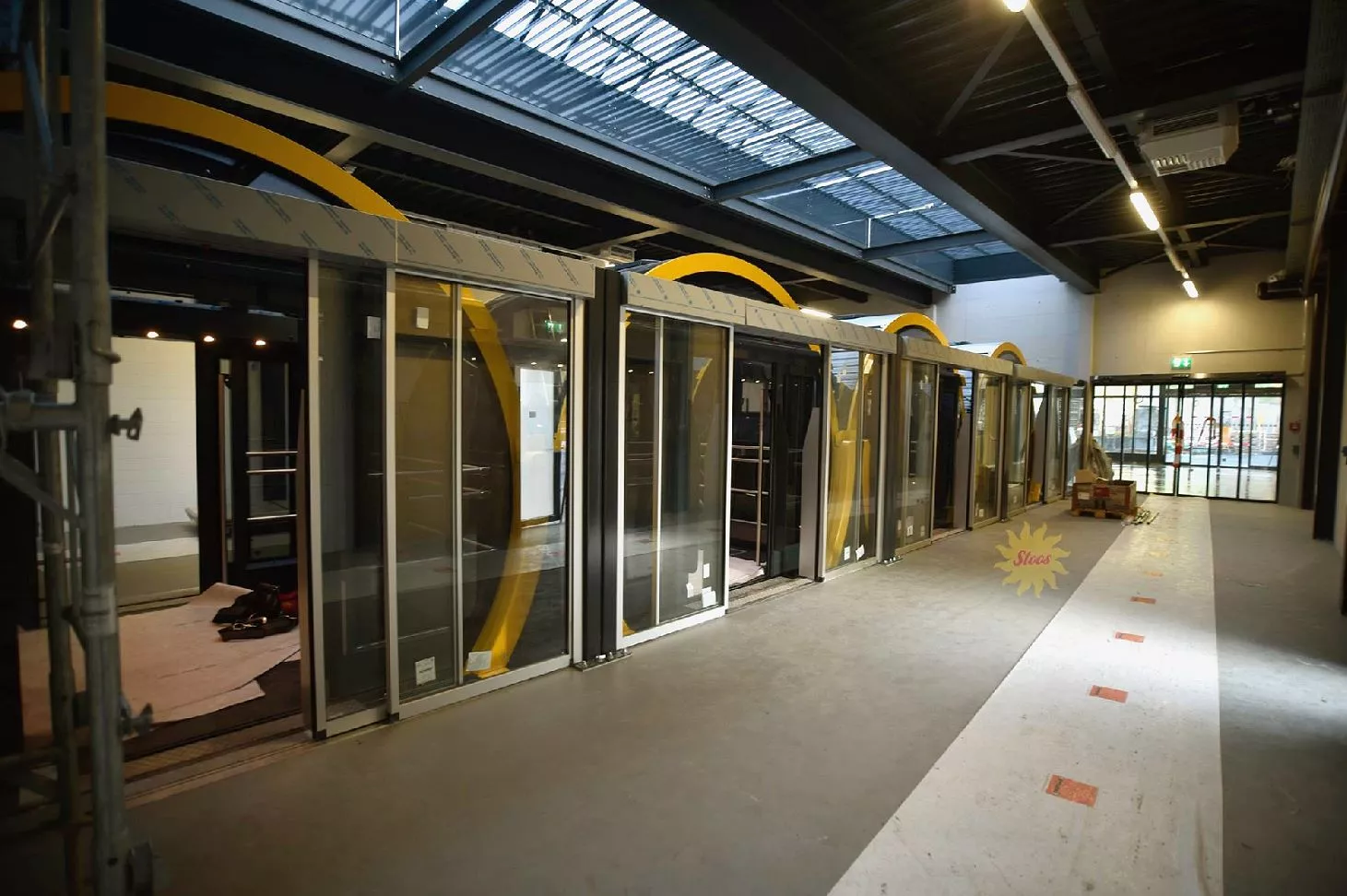 Each of the Stoosbahn's two carriages can carry 136 passengers and is made up of four circular pods