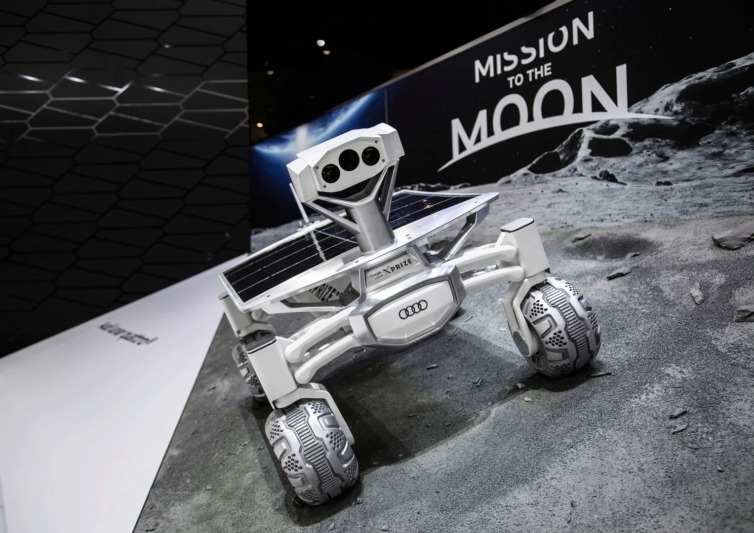 The Audi lunar quattro at the 2016 North American Auto Show in Detroit