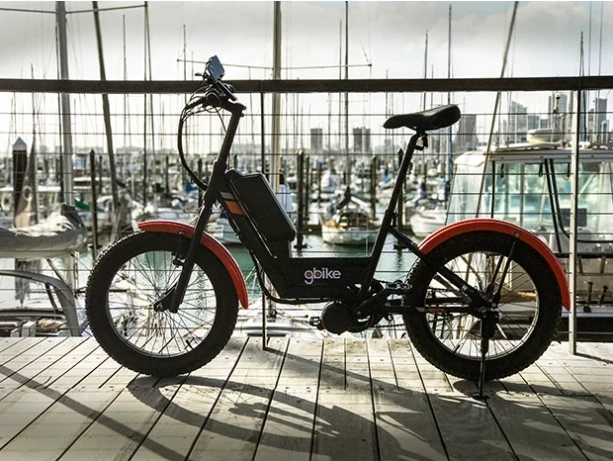 The Golfer's lithium-ion battery sits on the down-tube and is removable through a key-lock mechanism