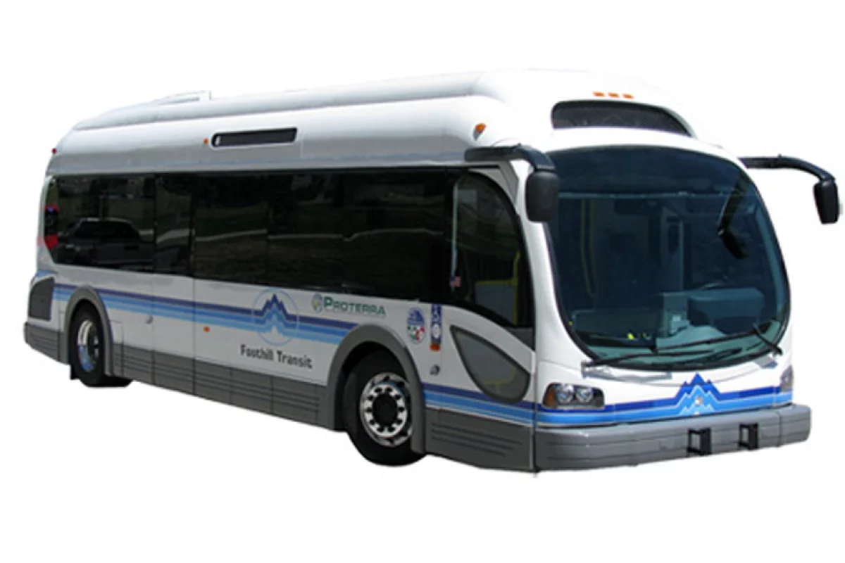The EcoRide BE-35 all-electric bus