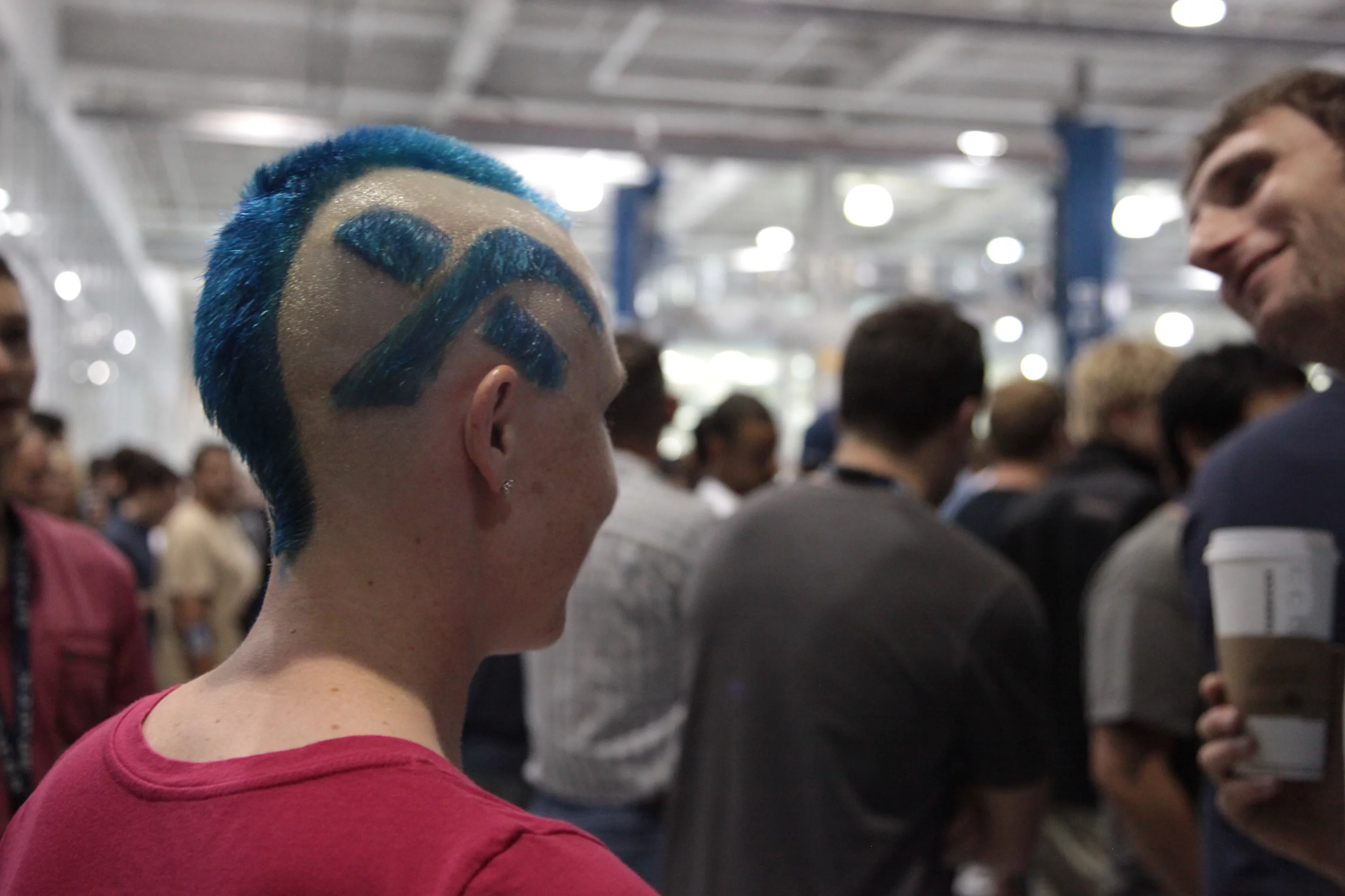 SpaceX employees watching the launch