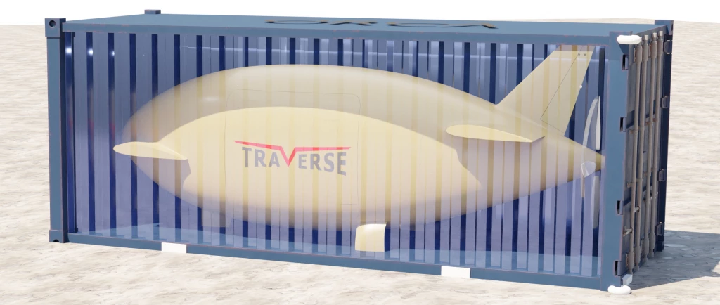 The Orca will fit inside a standard shipping container