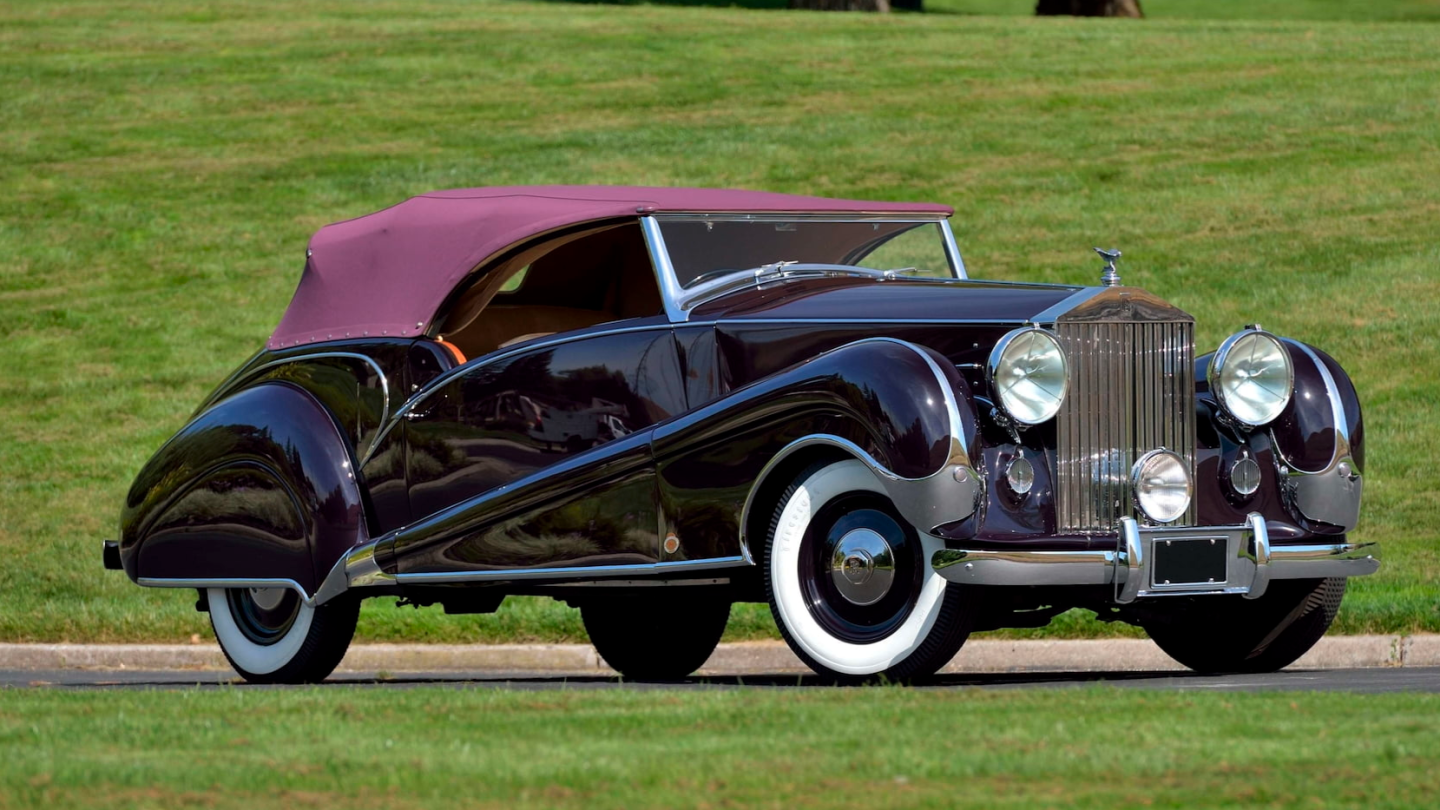 1947 Rolls-Royce Silver Wraith Inskip Convertible | Estimate: from $500,000 to $750,000 | Auction House: Mecum | Official Auction Description