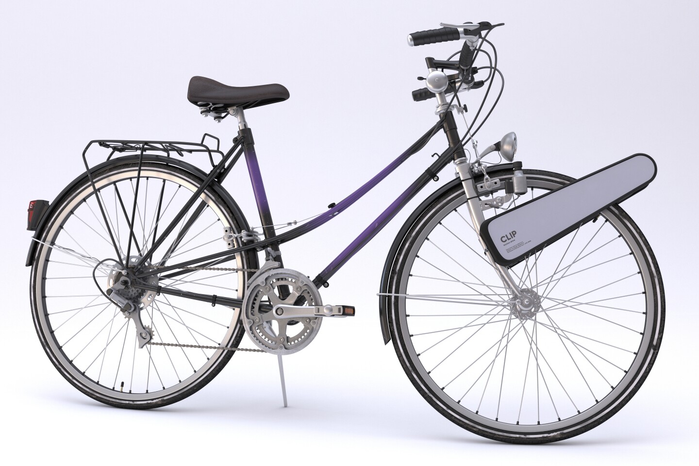 Clip is compatible with 26 to 28-inch front wheels