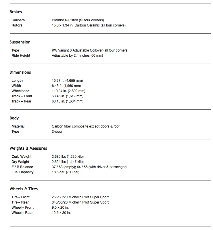 2011 Hennessy Venom GT specifications