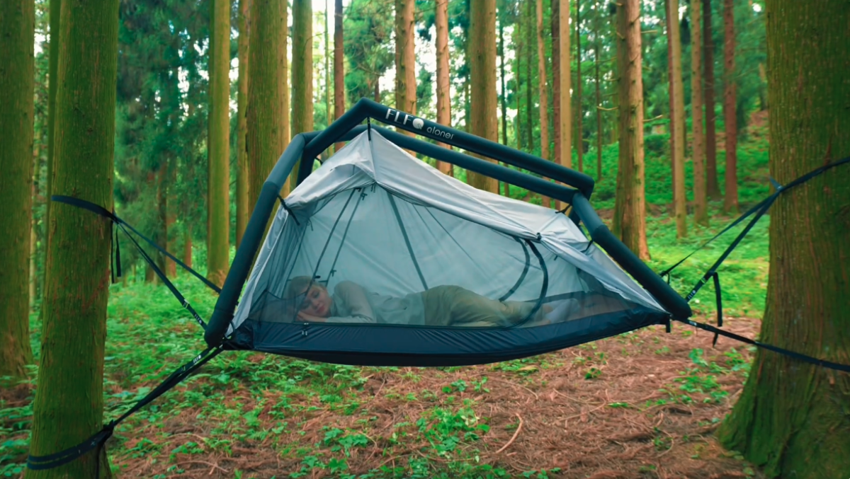 48-second single-touch inflatable tent camps the air or ground