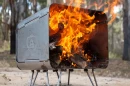 The Bush Telly sends more of that heat firing forward, less upward
