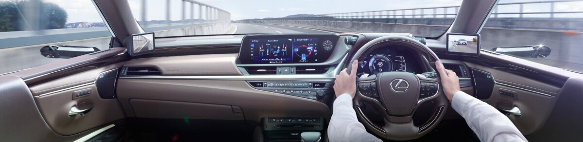 Lexus believes the smaller external pods will give drivers a better view of the road