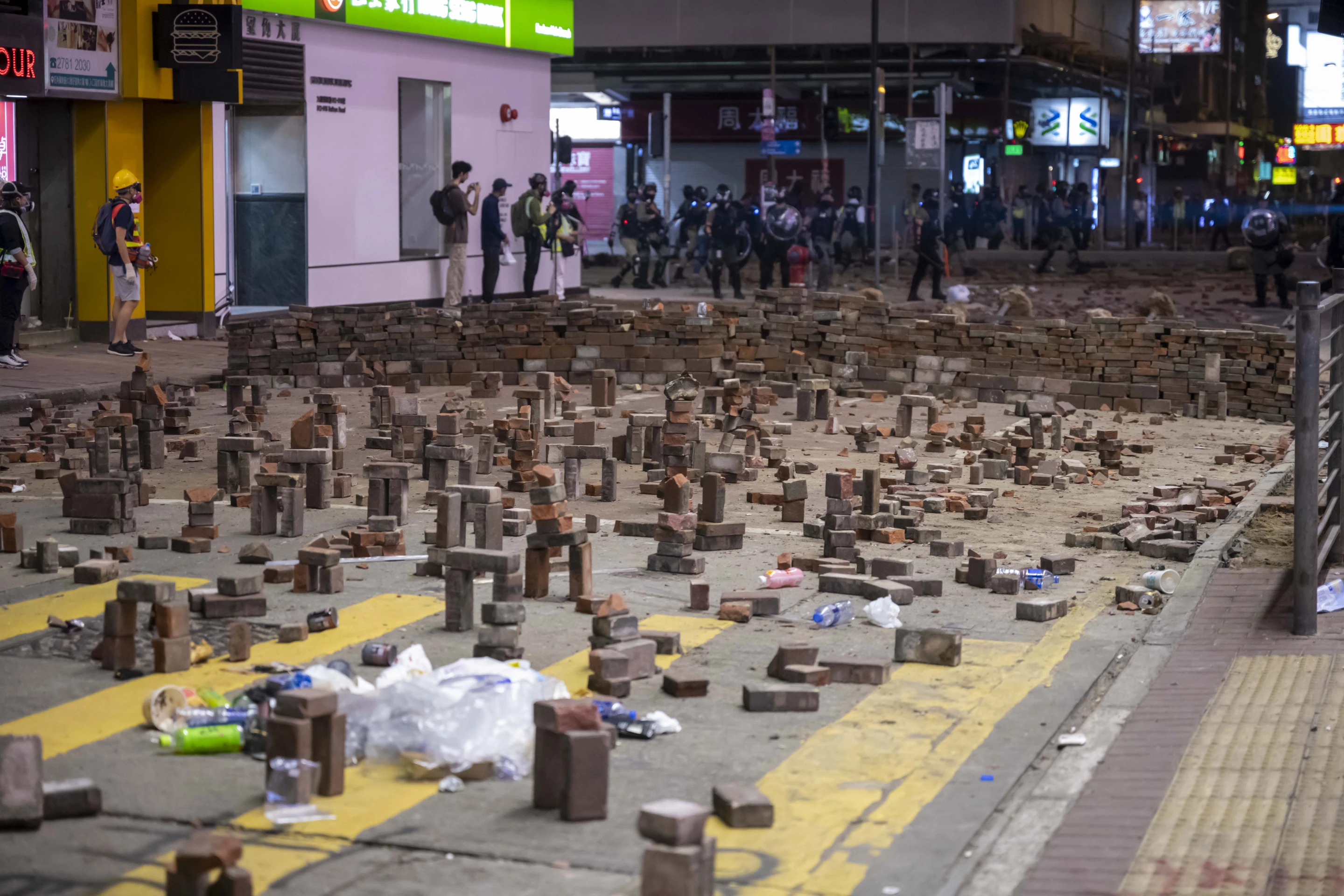 Brick arches designed by Hong Kong protestors won the 2020 Beazley Design of the Year People's Choice category. The small brick structures were used by Hong Kong protestors from the pro-democracy movement as roadblocks to slow down police vehicles