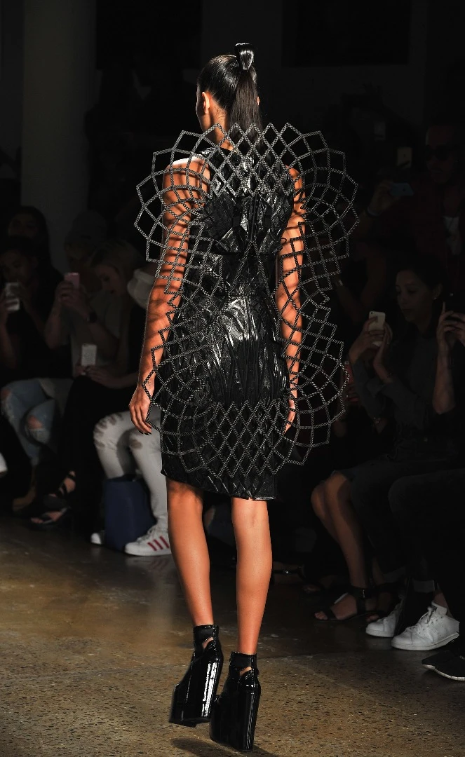 The Chromat Adrenaline Dress at Chromat's Spring/Summer 2016 runway show at MADE Fashion Week