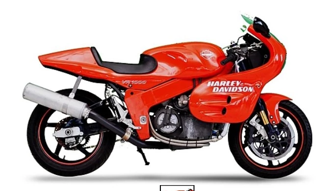 One of only fifty machines offered by Harley Davidson to the public, the VR1000 was the product of Harley Davidson's controversial VR racing program which saw the marque attempt to become competitive in America's premier racing series and ultimately fail. The 50 bikes produced however, were rippers, and although they didn't quite cut it against the Japanese machinery on the racetrack, they did on the road, they were styled for a non-traditional Harley marketplace, they wear a genuine Harley-Davidson badge and they are extremely rare. That's why one topped the $100,000 mark ($100,580 to be exact) at a MidAmerica auction in St Paul in 2007.