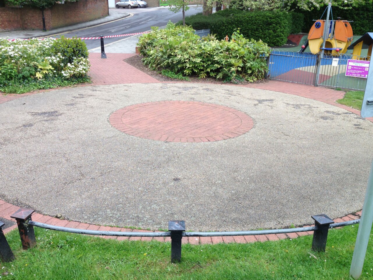 Christ's Pieces path before the application of the coating (Photo: Pro-Teq)