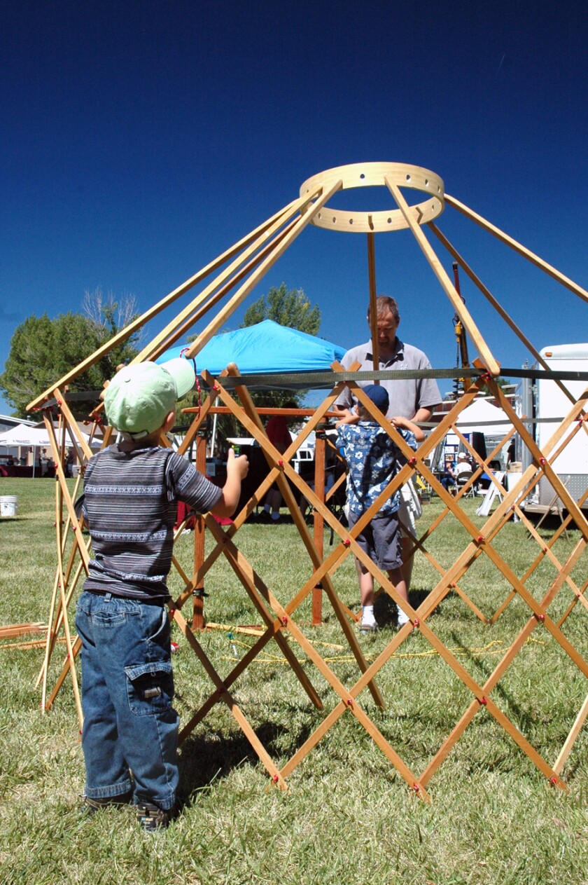 Richard Waters and family get to grips with a Camping Yurt