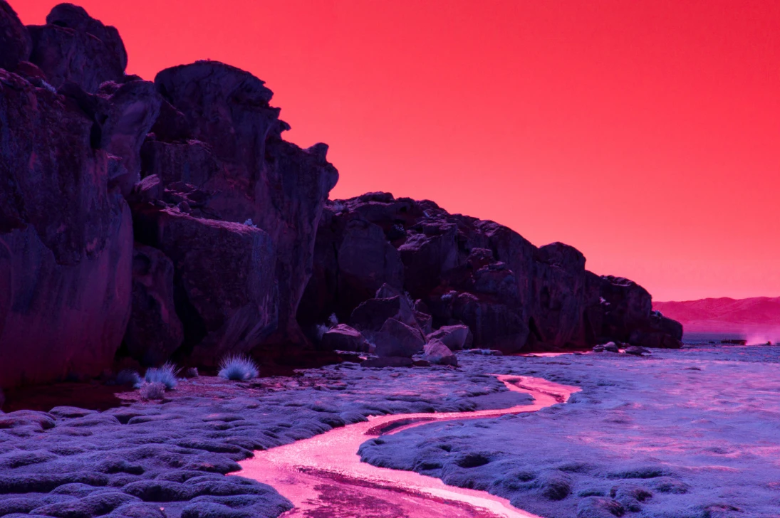 Another project from Kate Ballis, this time she traveled into the Atacama desert to capture a series of infrared images that feel entirely alien