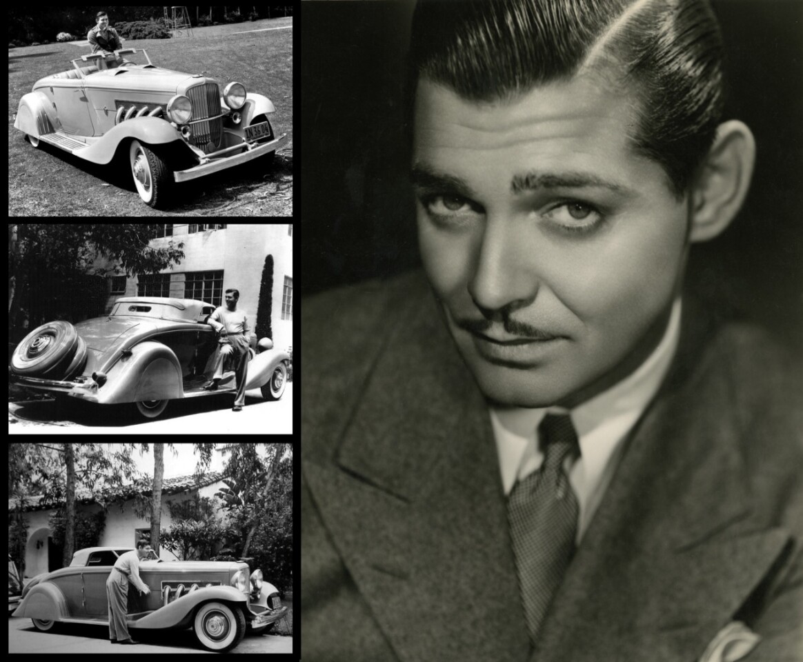 Superstar Clark Gable was already a Duesenberg devotee, well before he was offered a free Duesenberg SSJ for six months for promotional purposes